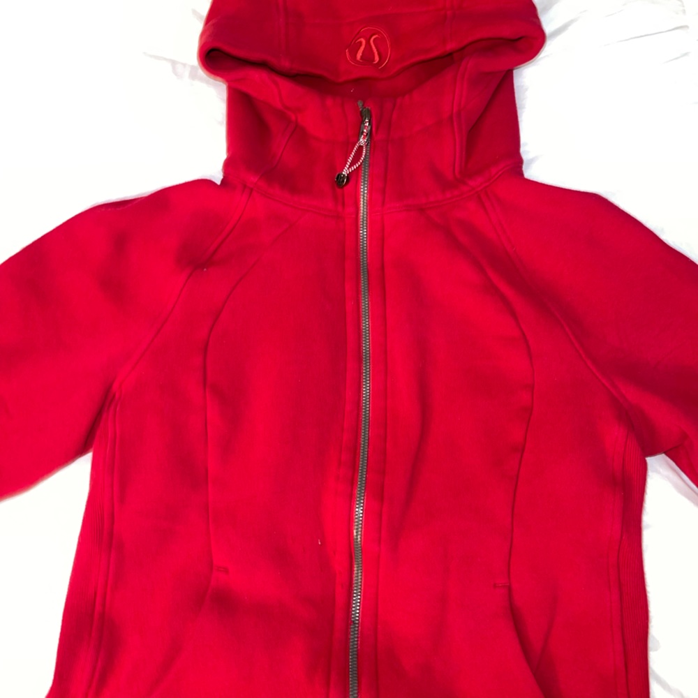 Cardinal Red Scuba Full Zip Hoodie
